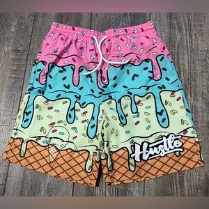 Ice Cream Drip Youth Boy's Swim Shorts Size 11/12